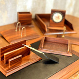 ست لوازم اداری رومیزی مدل 509-WOOD مجموعه 9 عددی
